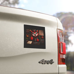 Owl Coach Car Magnet — Motivational Desk-Style Design ("Focus From Vision")
