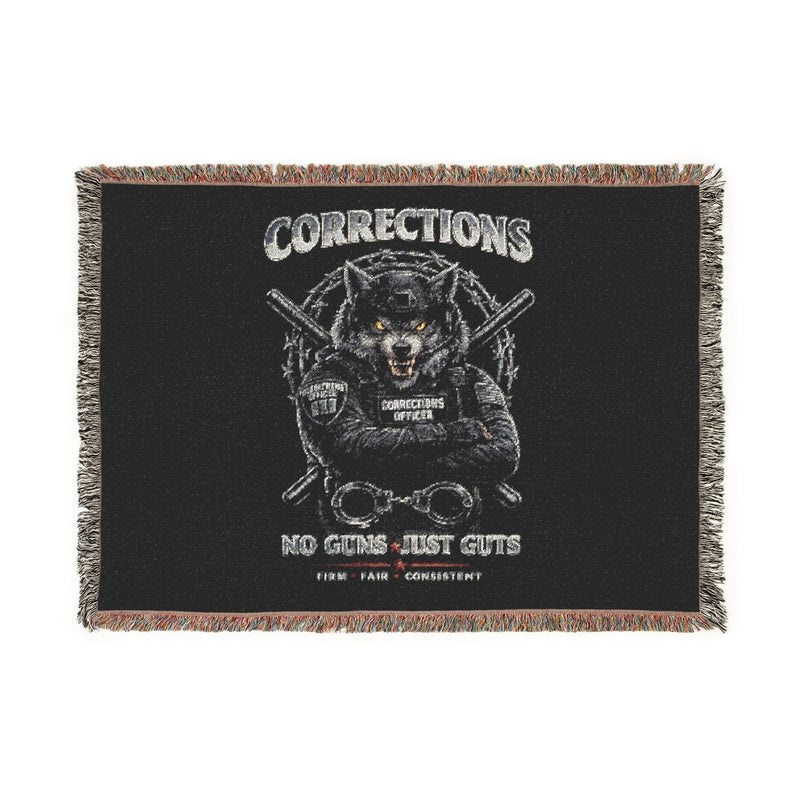 Corrections Woven Blanket — Tactical Throw for Veterans & Law Enforcement